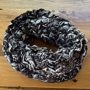 Collection XIIX Cozy Knit Infinity Scarf - Black and Brown